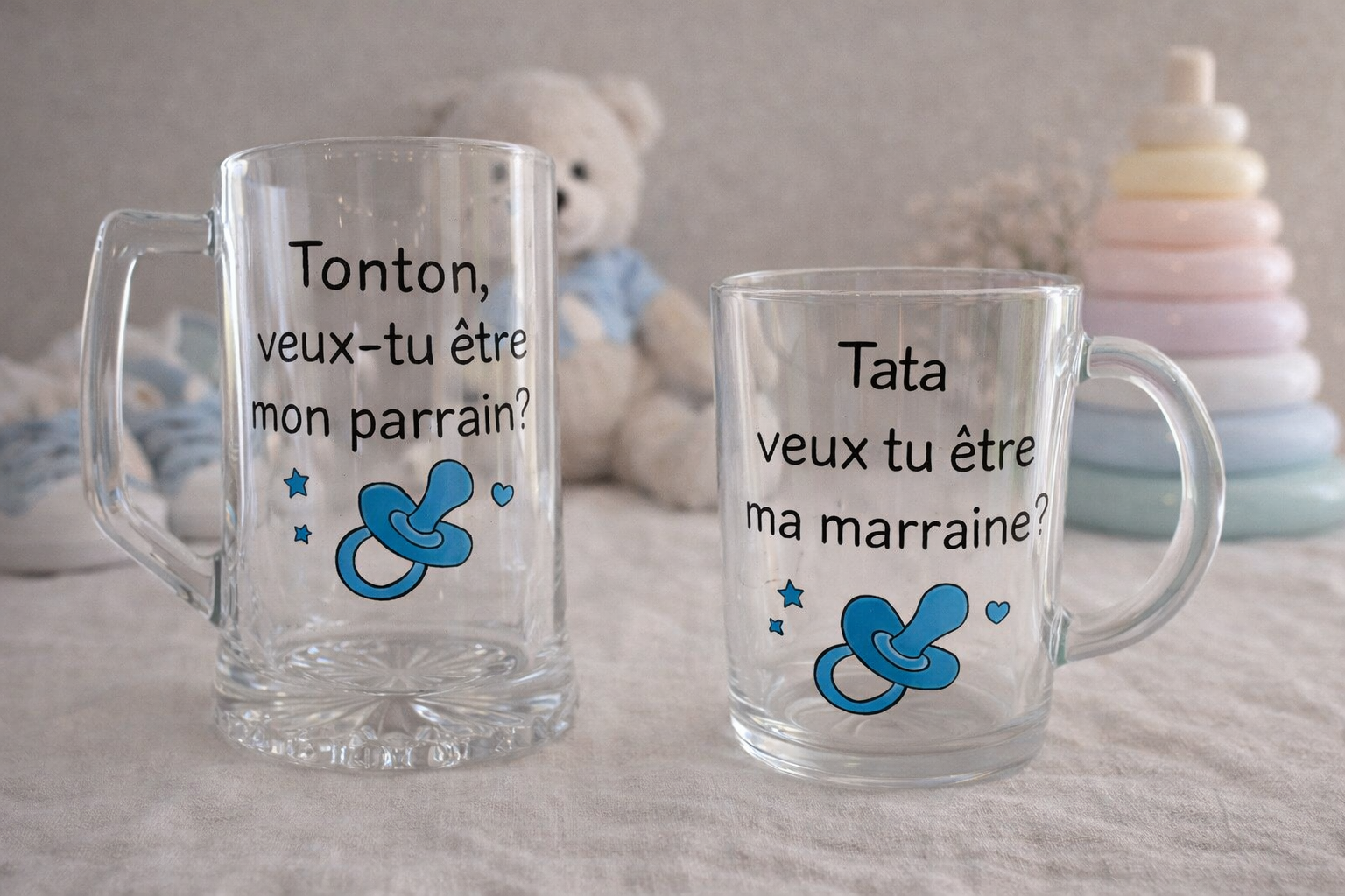 Mug parrain personnalisé peint à la main Vendée